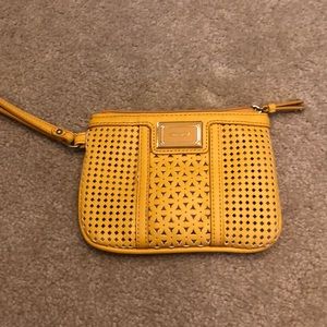Nine West Yellow Wrislet Wallet